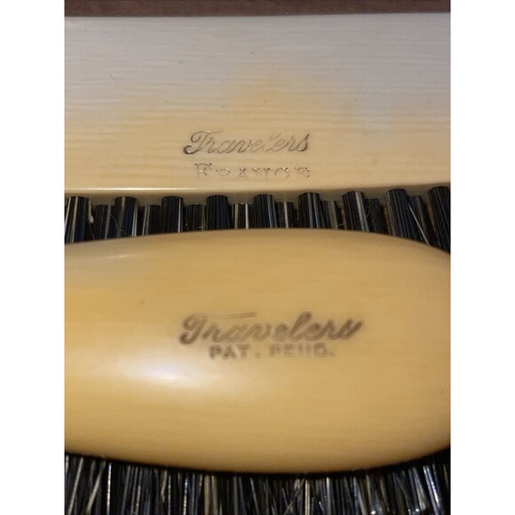 Vintage 1940s French Ivory Celluloid Vanity Dresser Set Lot Flawed. See Picture - Picture 4 of 16